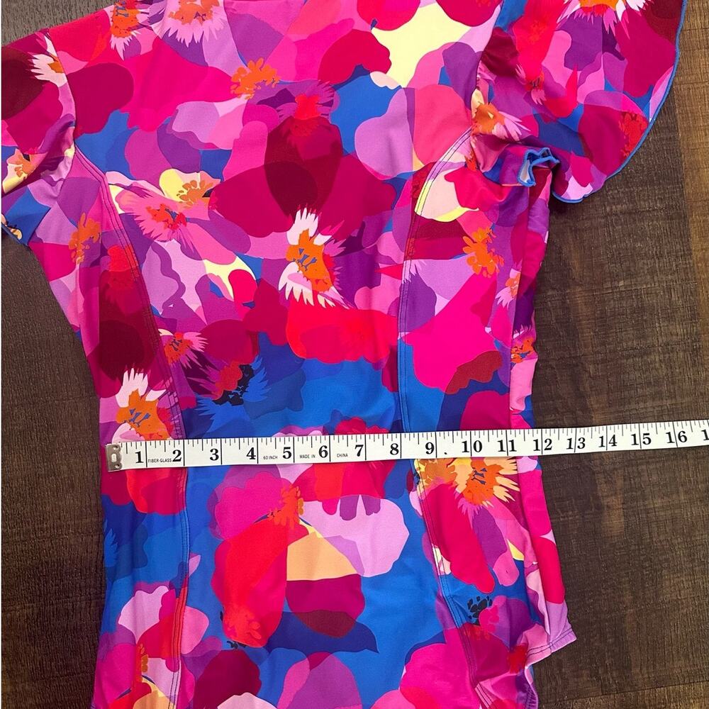 NWT Nip Tuck Poppies Geneva Sunsafe Tummy Control One Piece Swimsuit Size 8 - Picture 10 of 12